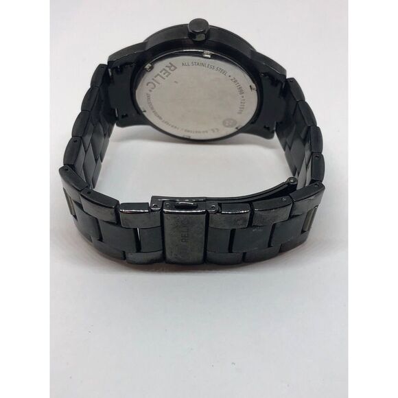 Relic ZR11998 Men Grey Stainless Steel Analog Grey Dial Quartz Wrist Watch HO163 - Picture 9 of 9